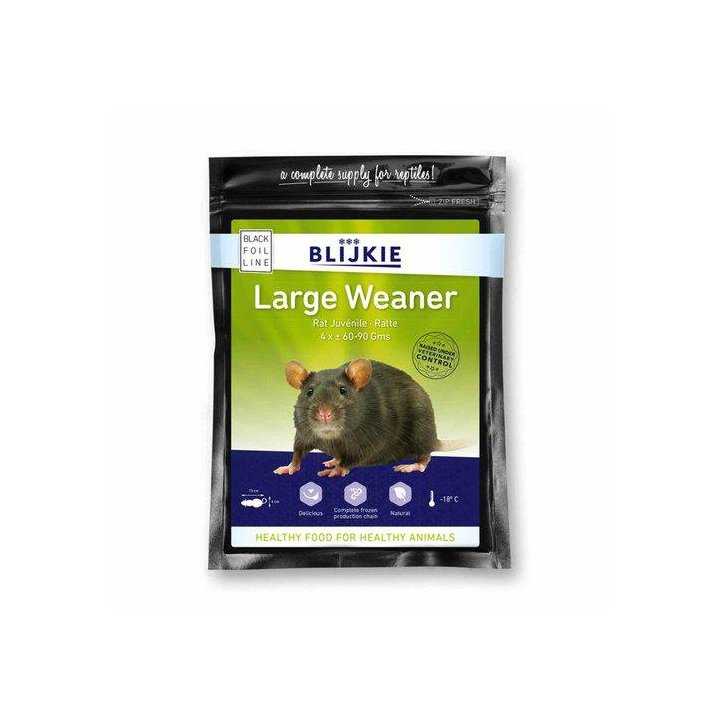 Iso weaner rat 13x4CM 60-90G 4-pakkaus -