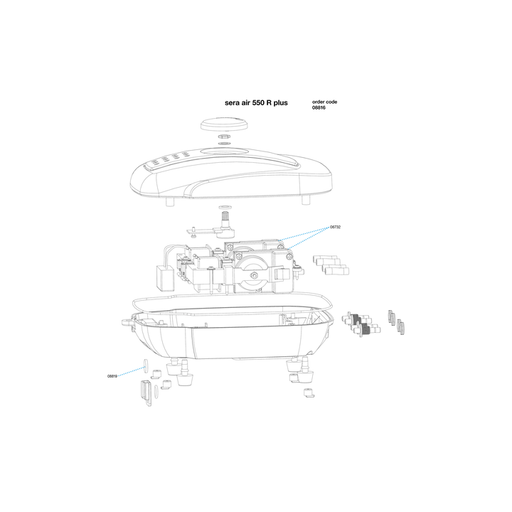 Sera Air 550 R plus ilmapumppu -