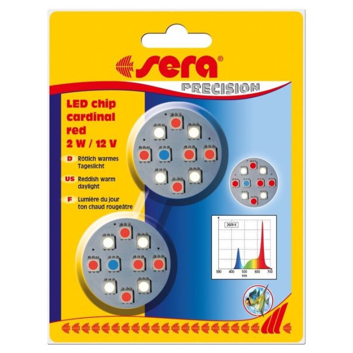 Sera LED Chip cardinal red 2 kpl/ptk E -
