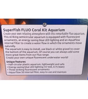 SUPERFISH FLUO CORAL KIT aquarium
