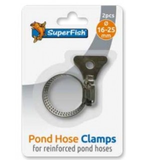 Superfish Pond Hose Clamp W wing 21-38mm 2 kpl