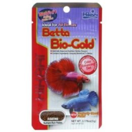 Hikari Betta Bio-Gold täysravinto taistelukaloille ja muille bettalajeille.