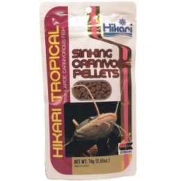 Hikari Sinking Carnivore Pellets uppoava täysravinto lihansyöjäkaloille ja petokaloille.