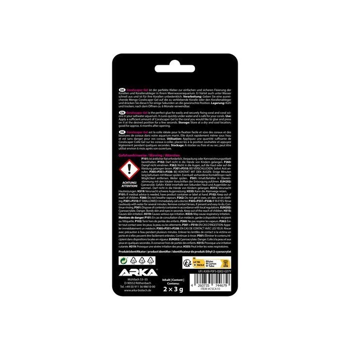 ARKA Coralscaper Gel - Super Glue | Akvaariokeidas