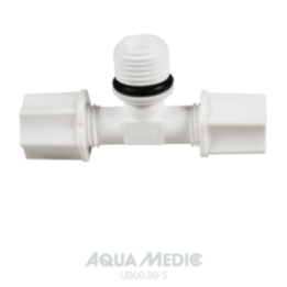 Aqua Medic T-piece 1/4" external thread 6/4-1/4"-6/4 with union nut platinum line 800 - Aqua Medic