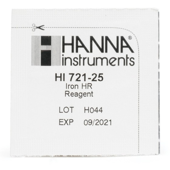 Hanna Reagents for Iron 0.00 to 5.00 mg / l 25 pcs