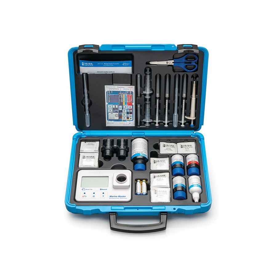 Hanna Kit with HI97115 photometer and standards in carrying case