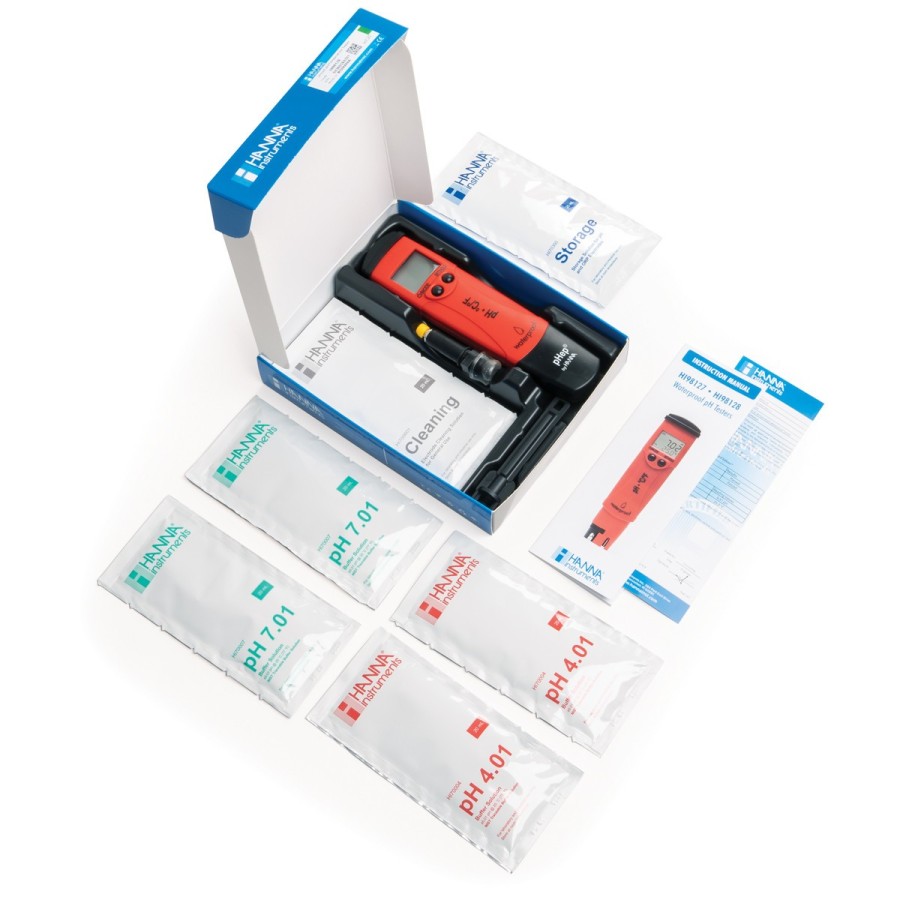 Hanna Water resistant pocket pH and temperature tester