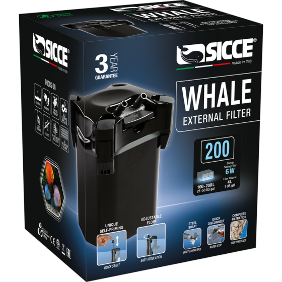 Sicce WHALE 200 BLACK