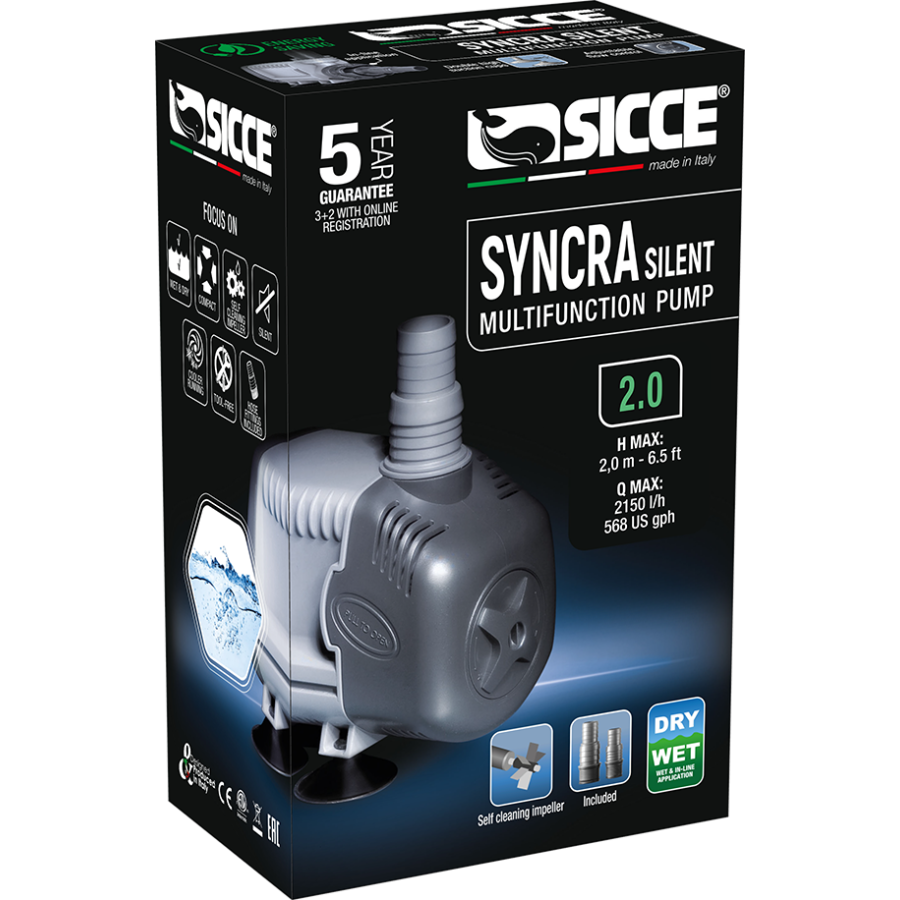 Sicce SYNCRA 2.0 - 1,5 m Cable - Schuko plug