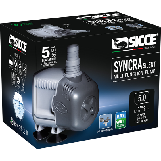 Sicce SYNCRA 5.0 - 1,5 m Cable - Schuko plug