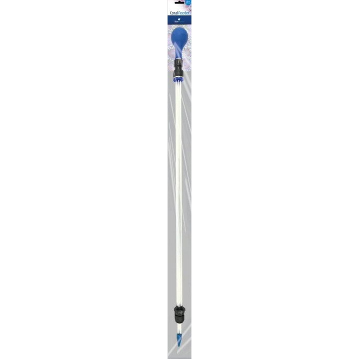 Long coral feeding tool for marine aquariums.