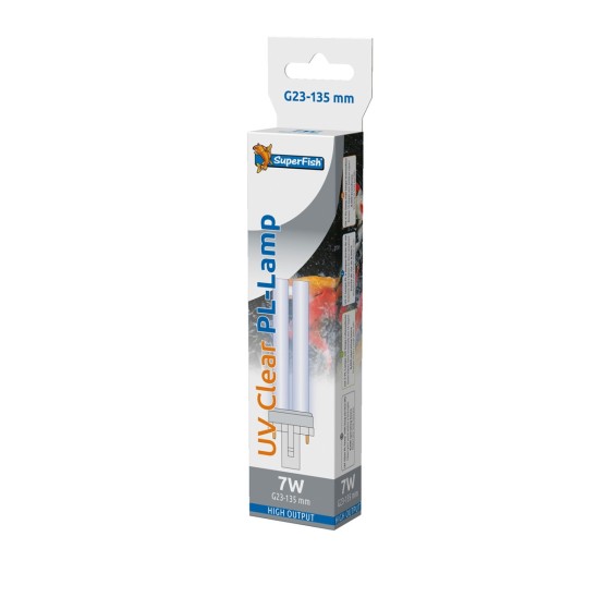 SUPERFISH UV PL LAMP 7W G23 135MM