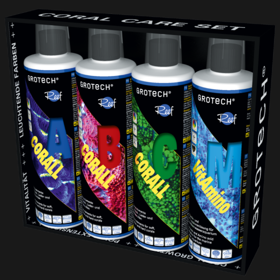 Grotech Coral Care Set - Corall A,B,C + VitAmino M *