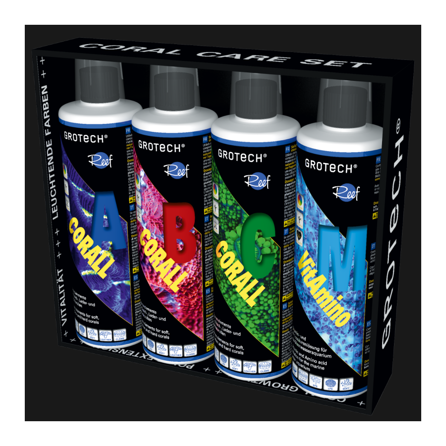 Grotech Coral Care Set - Corall A,B,C + VitAmino M *