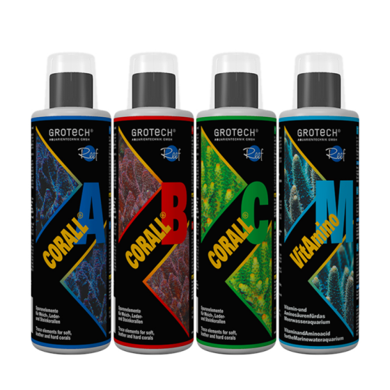Grotech Coral Care Set - Corall A,B,C + VitAmino M *