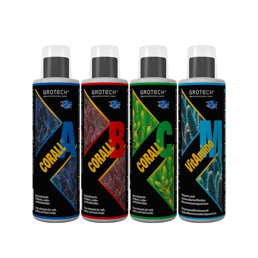 Grotech Coral Care Set - Corall A,B,C + VitAmino M *
