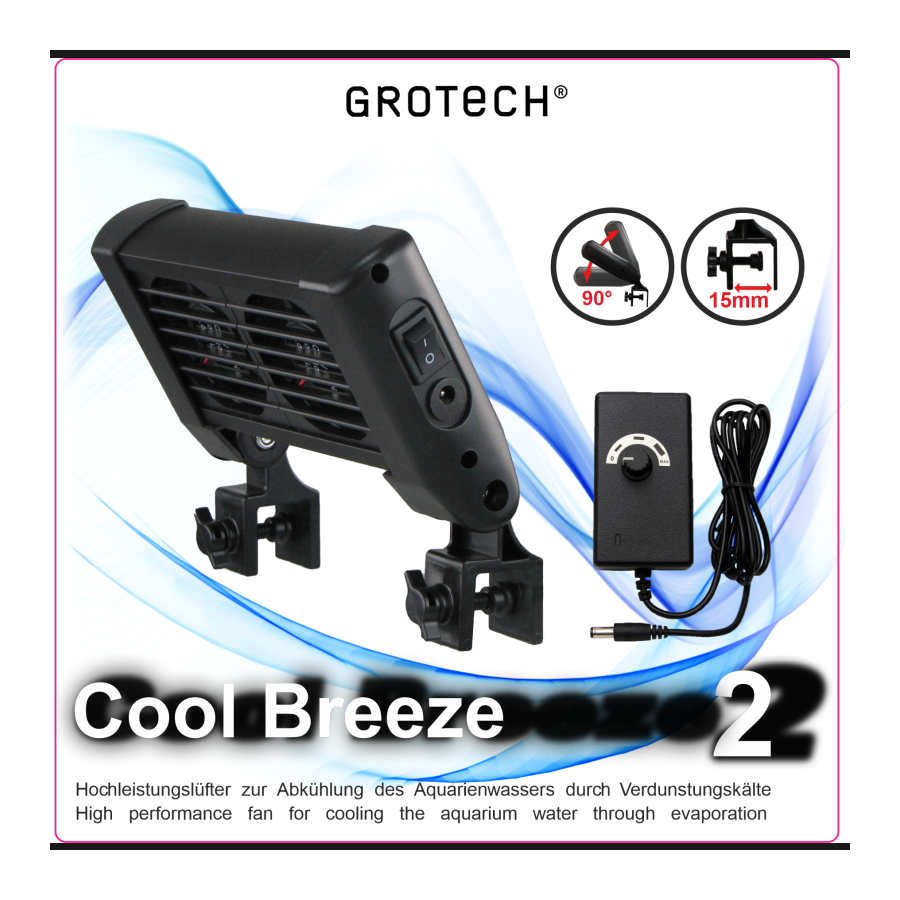 Grotech Cool Breeze Fan Unit Adjustable *
