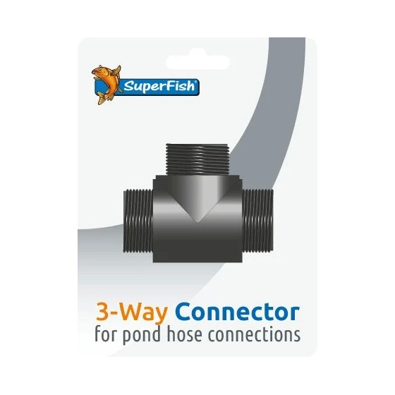 SUPERFISH POND 3 WAY CONNECTOR BLISTER 1 PCS
