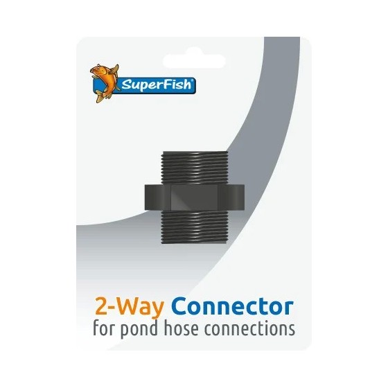 SUPERFISH POND 2 WAY CONNECTOR BLISTER 1 PCS