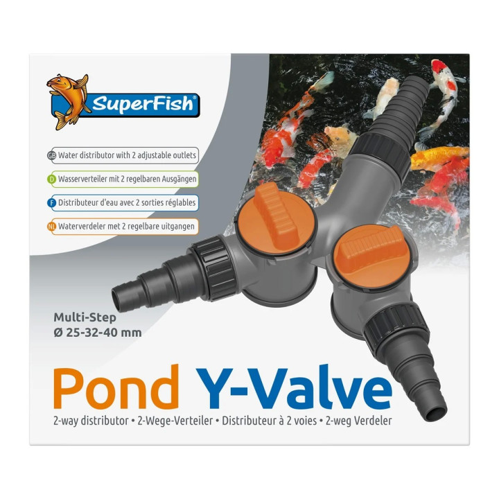 SUPERFISH POND Y VALVE 25-32-40 MM. Jakaja.