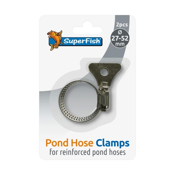 SUPERFISH POND HOSE CLAMP W. WING 27-52 MM 2X