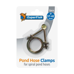 SUPERFISH SPIRAL POND HOSE CLAMP 37-42 MM 2X