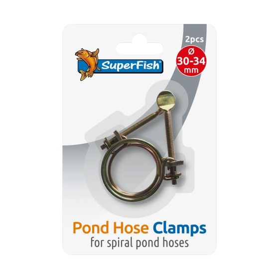 SUPERFISH SPIRAL POND HOSE CLAMP 30-34 MM 2X