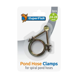 SUPERFISH SPIRAL POND HOSE CLAMP 24-28 MM 2X