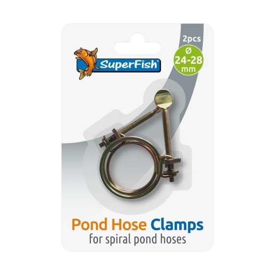 SUPERFISH SPIRAL POND HOSE CLAMP 24-28 MM 2X