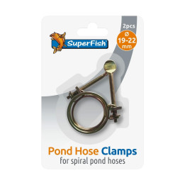 SUPERFISH SPIRAL POND HOSE CLAMP 19-22 MM 2X