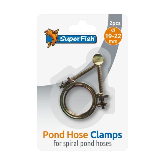 SUPERFISH SPIRAL POND HOSE CLAMP 19-22 MM 2X