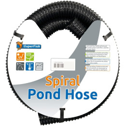 SUPERFISH BLACK SPIRAL POND HOSE 25 MM 5M