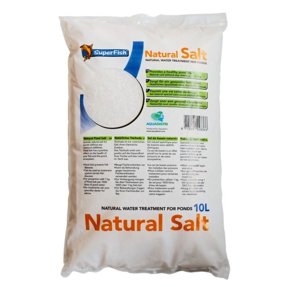 SUPERFISH POND NATURE SALT BAG 10L