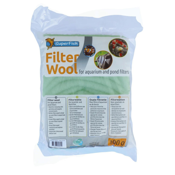 SUPERFISH FILTER COTTON COARSEGREEN *