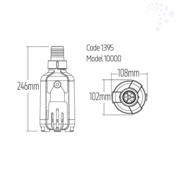 TMC Reef Pump Compact 10000 DC Aquarium Pump