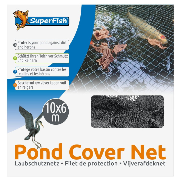 SUPERFISH POND COVER NET 10X6 MTR+24 PINS