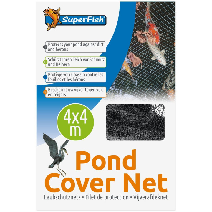 SUPERFISH POND COVER NET 4X4 MTR + 10 PINS