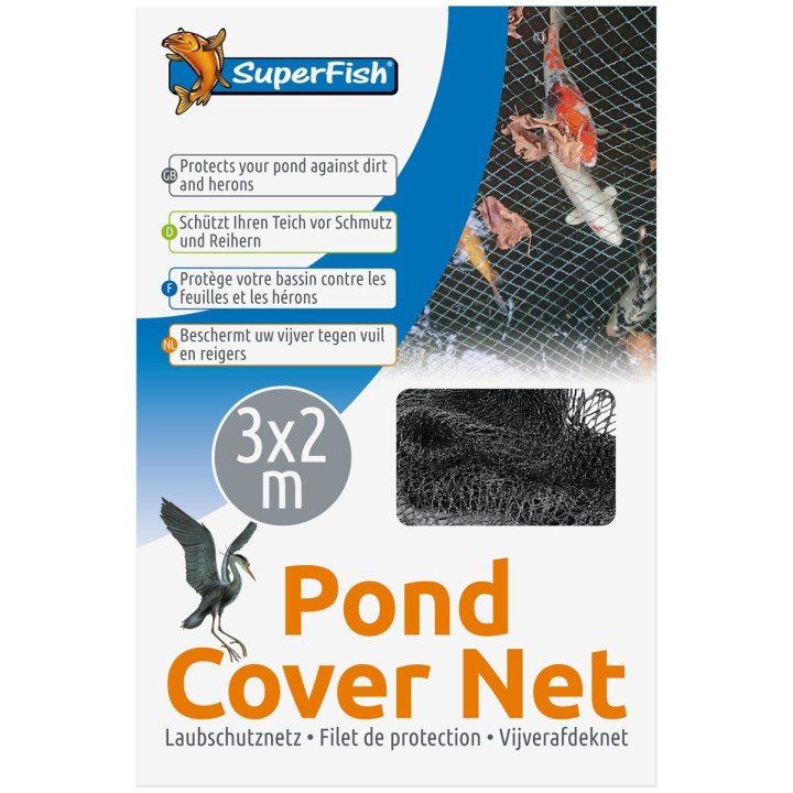 SUPERFISH POND COVER NET 3X2 MTR + 10 PINS