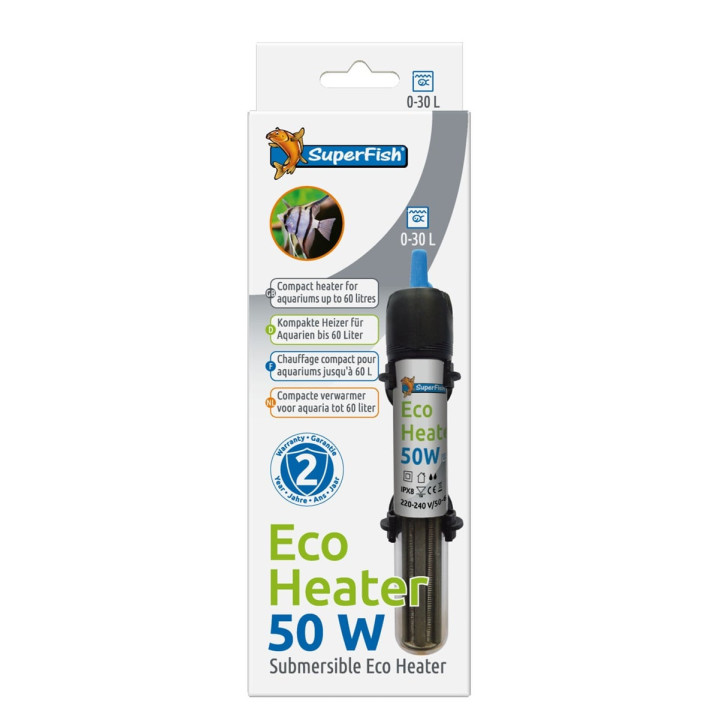 SUPERFISH ECO HEATER 50W 20-50L (17CM)