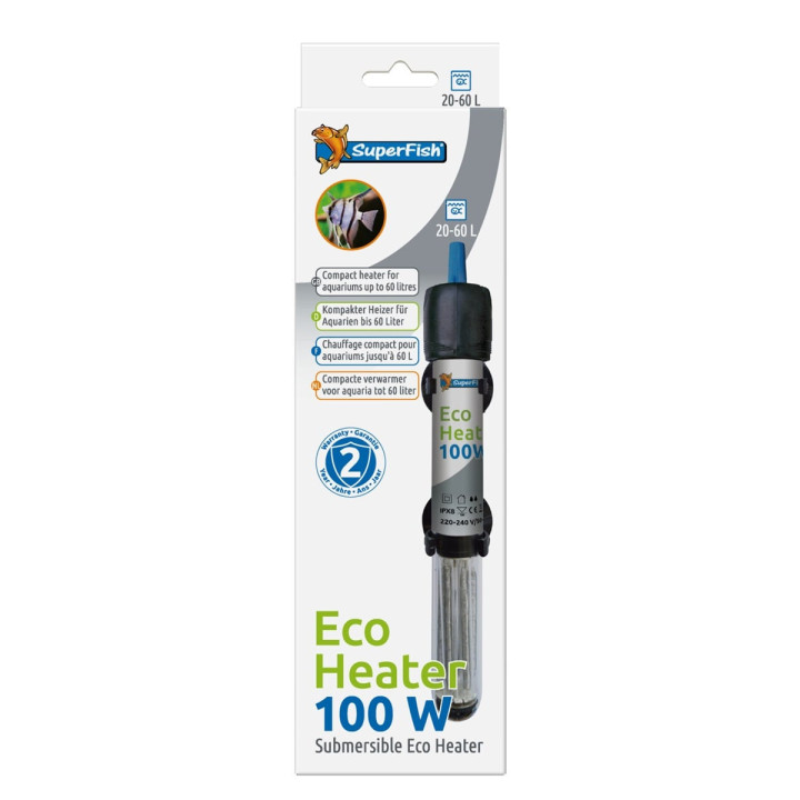 SUPERFISH ECO HEATER 100W 40-100L(21CM)