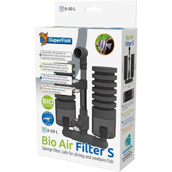 SuperFish Bio Air Filter S – Ilmakäyttöinen suodatin pieniin akvaarioihin