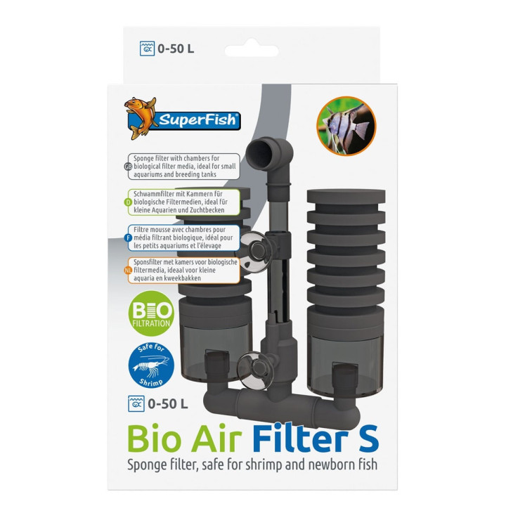 SuperFish Bio Air Filter S – Ilmakäyttöinen suodatin pieniin akvaarioihin