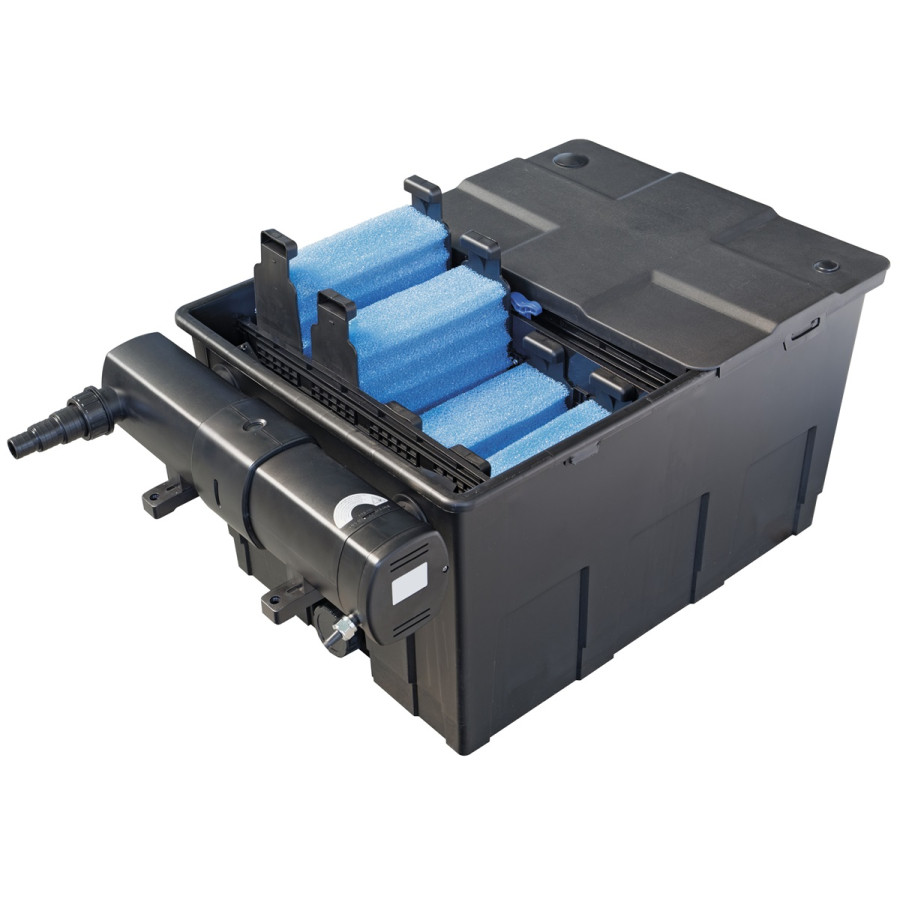 Superfish PondClear Pro 36 000 UVC tehokas Pro‑sarjan UVC‑lampisuodatin erittäin suuriin lampiin.