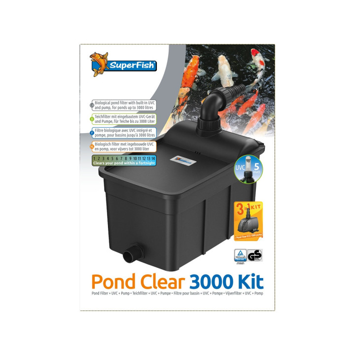 SUPERFISH PONDCLEAR KIT 3000 lampisuodatin