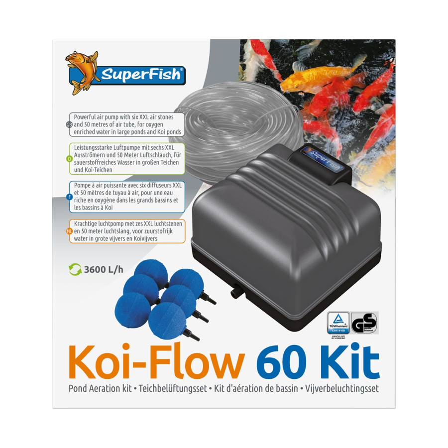 SUPERFISH KOI FLOW 60 PROFESSIONAL AERATION SET