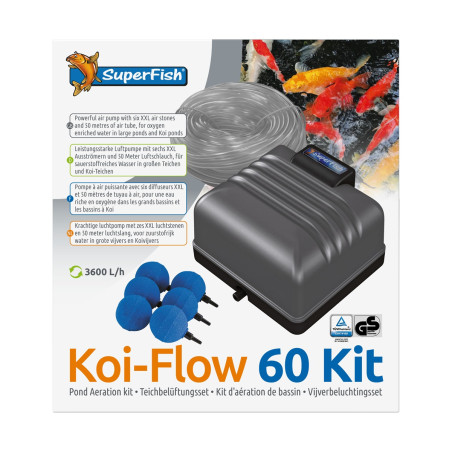 SUPERFISH KOI FLOW 60 PROFESSIONAL AERATION SET