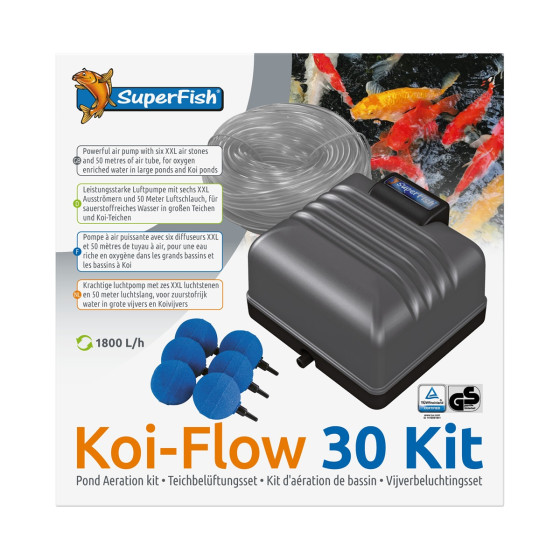 SUPERFISH KOI FLOW 30 PROFESSIONAL AERATION SET