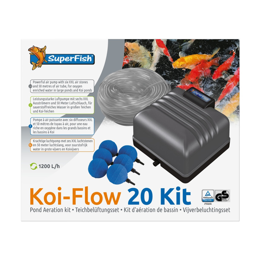 SUPERFISH KOI FLOW 20 PROFESSIONAL AERATION SET ilmastin