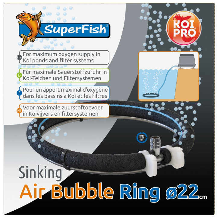 KOI PRO SINKING AIR BUBBLE RING Ø 22CM